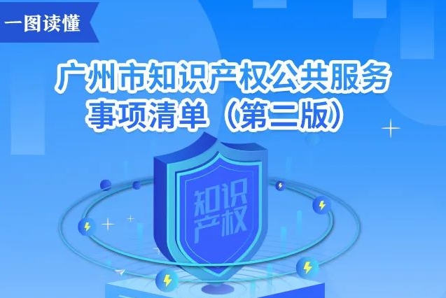 【一图读懂】广州市知识产权公共服务事项清单（第二版）